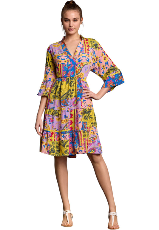 Vestito Corto Donna Iconique Manica 3/4 Morena