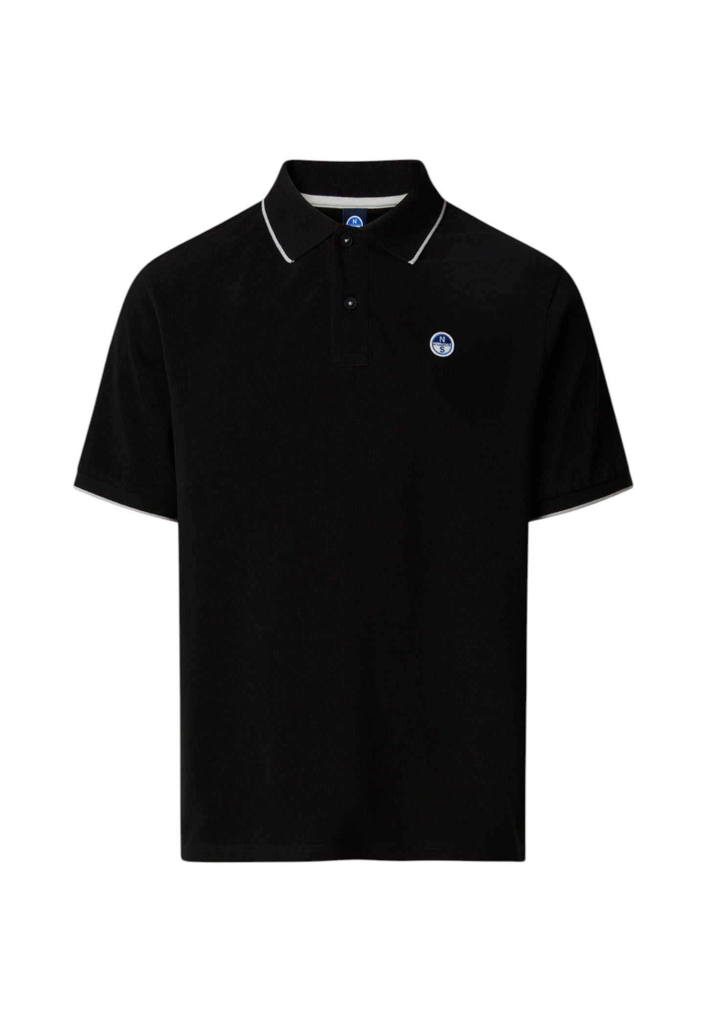 Polo Manica Corta Uomo North Sails Con Collo A Contrasto Rigato  692464