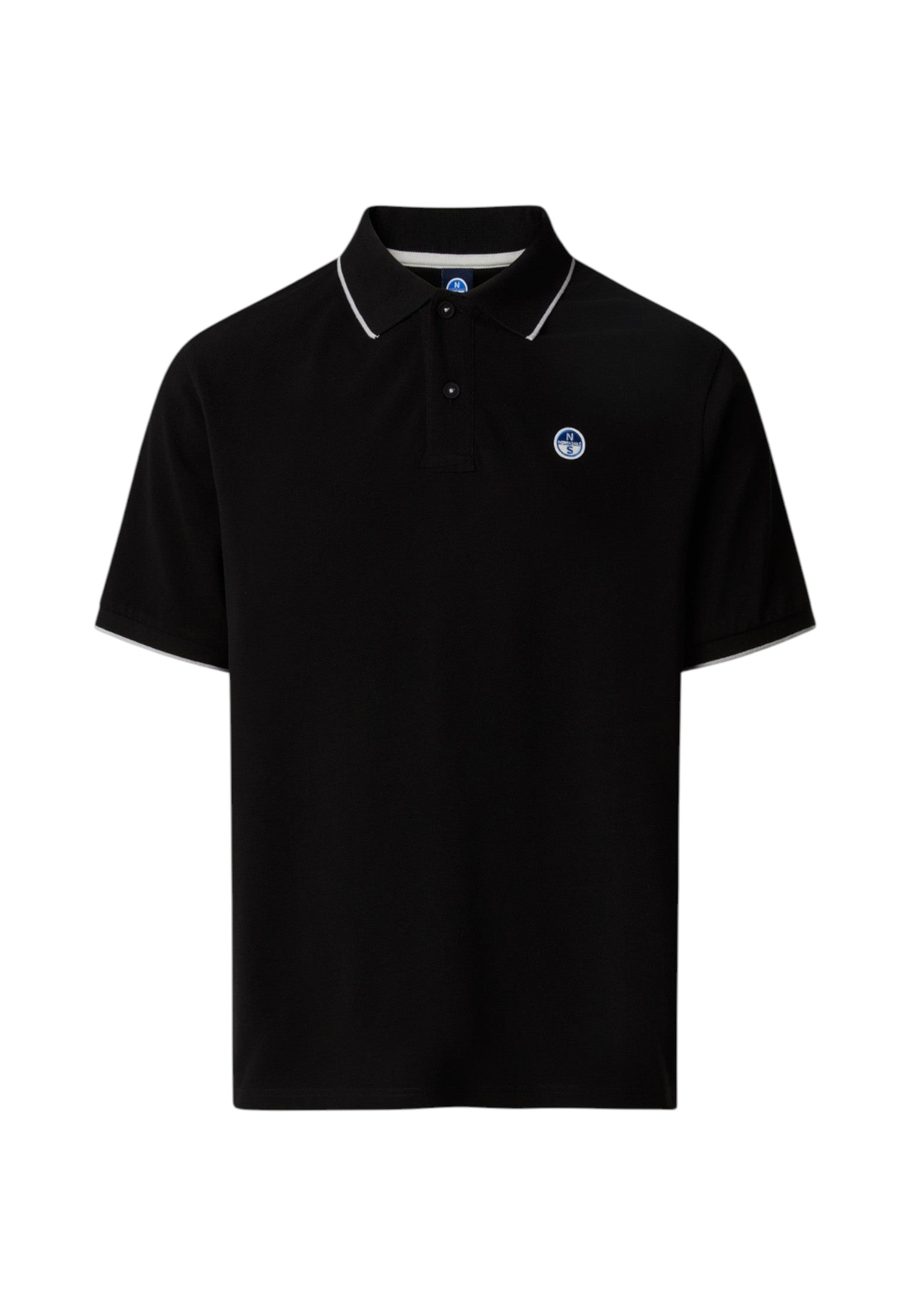 Polo Manica Corta Uomo North Sails Con Collo A Contrasto Rigato  692464