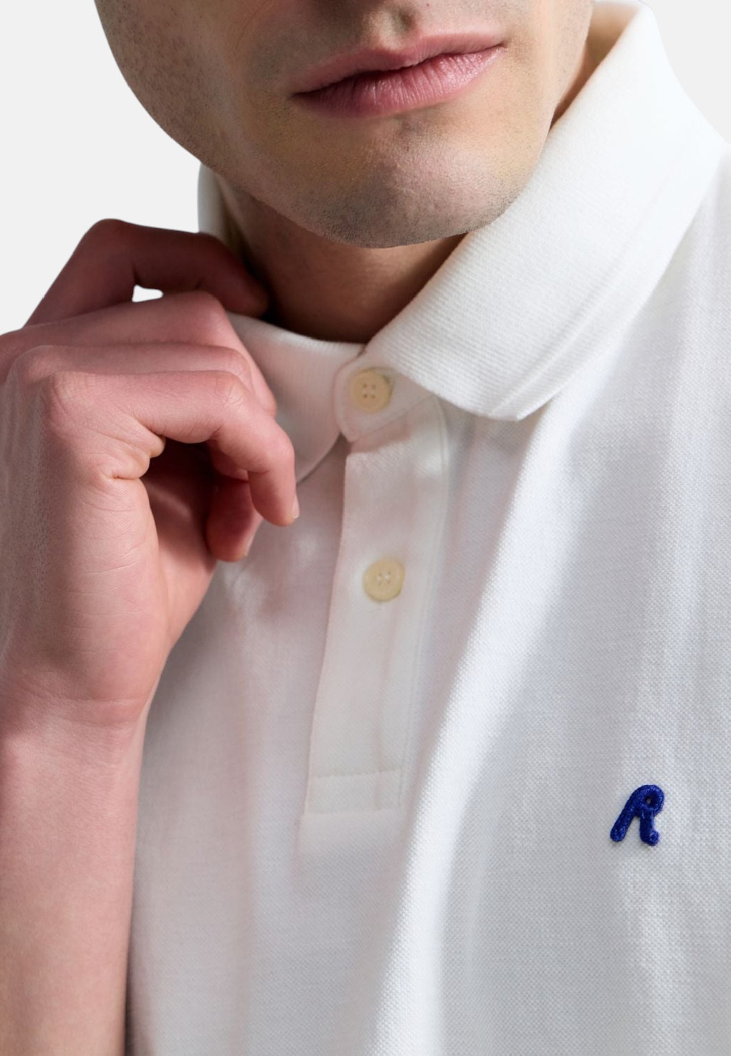 Polo Manica Corta Uomo Replay In Piquet Stretch Con Ricamo R  M3431 .000.21868