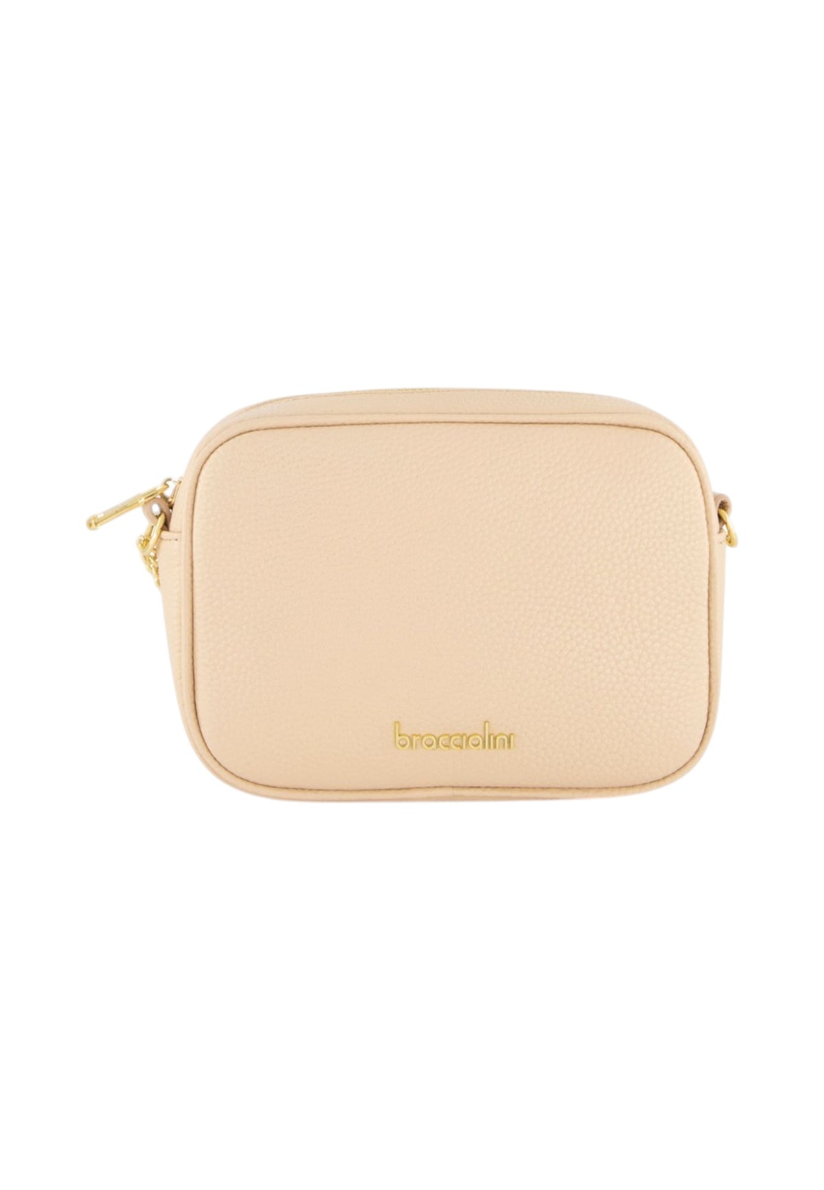 Borsa A Tracolla Donna Braccialini Camera Bag, Tracolla non removibile e regolabile, Chiusura con zip, Una tasca interna portacellulare, Design compatto e linee essenziali, Dimensioni: 37 x 15 x 27 Cm Dolly B19380PP