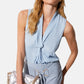 Top  Donna Liu Jo Scollo A V In Georgette  CA6284T2578