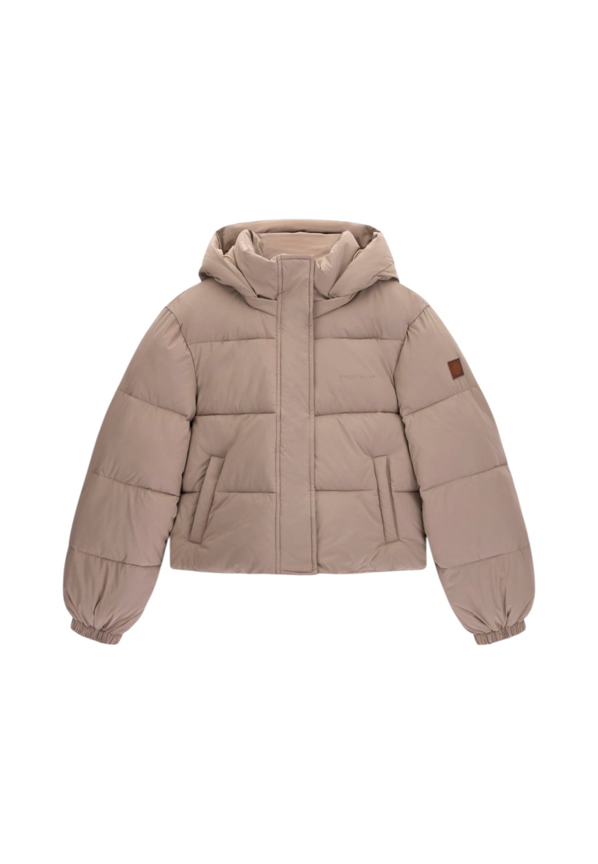 Piumino Corto Donna Guess Cropped, Imbottito, Con Cappuccio Gj W6BL25W3788