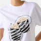T-Shirt Manica Corta Donna Guess  Popcorn W6RI28I3Z14