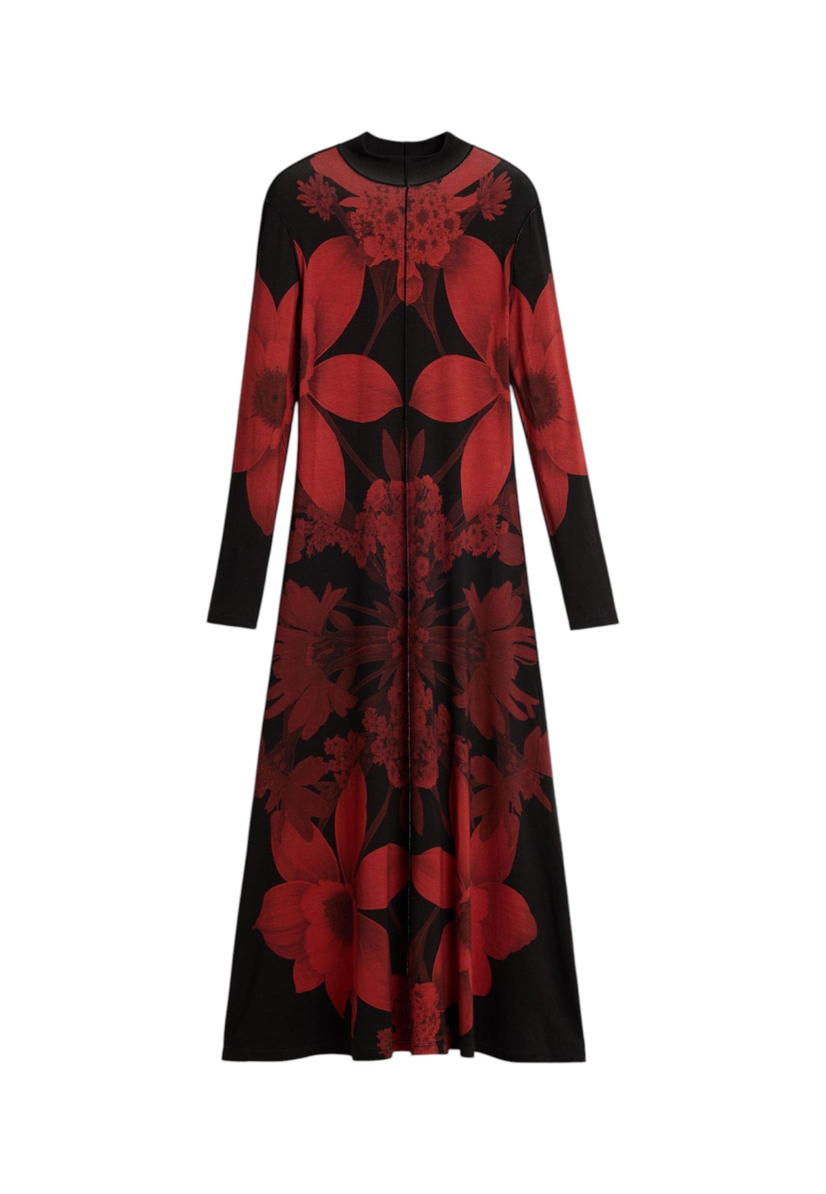 Vestito Lungo Donna Desigual Motivo geometrico, Fit regular, Manica lunga, Collo alto Atenas 26WWVK17