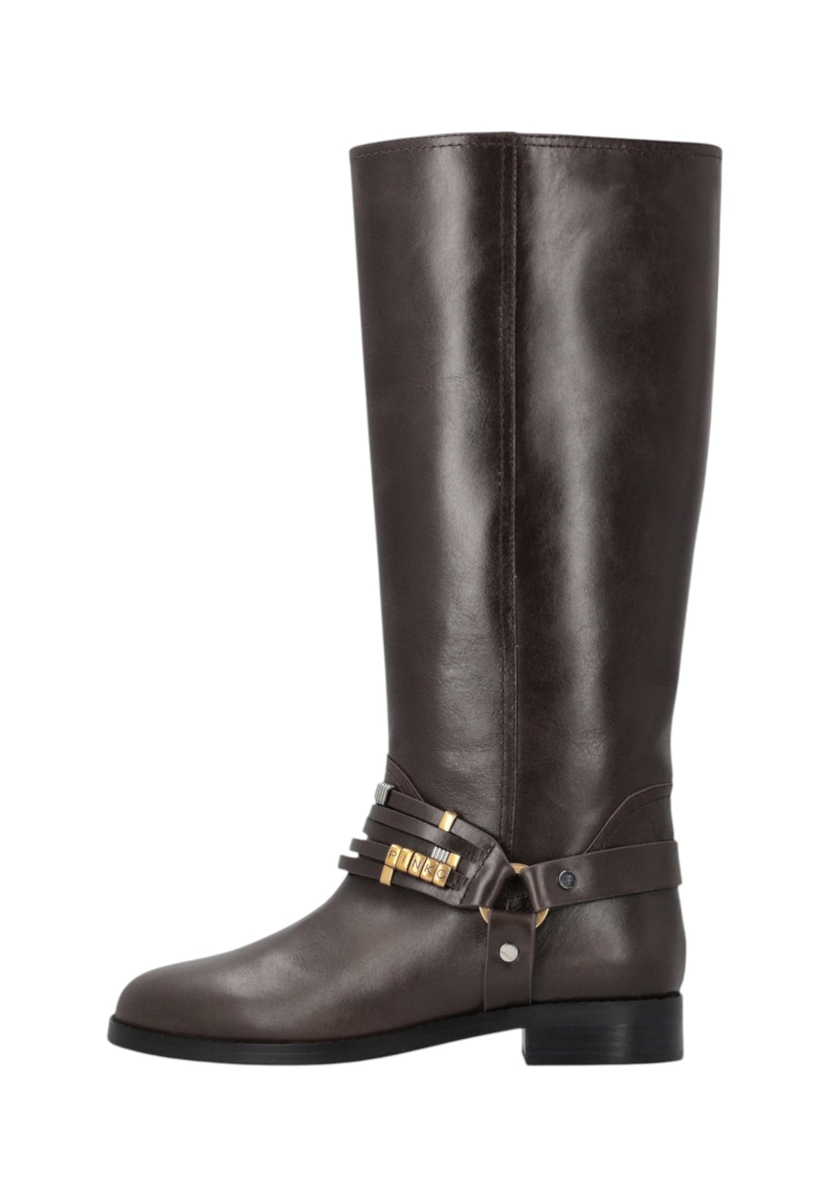 Stivali  Donna Pinko Con Cinturino E Fibbia, Fondo Carrarmato Cheval 01 SD0583P001