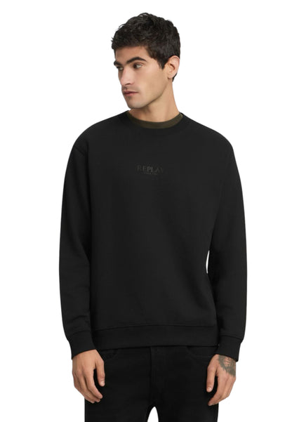 Felpa A Girocollo Uomo Replay Con Lettering  M3187 .000.23802