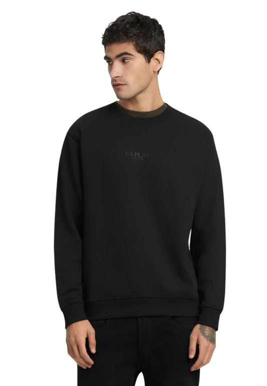 Felpa A Girocollo Uomo Replay Con Lettering  M3187 .000.23802