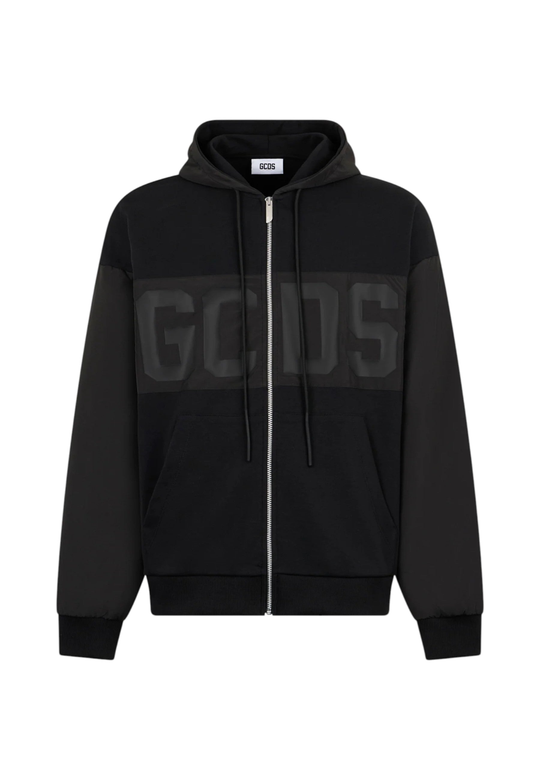 Felpa Con Zip Uomo Gcds  Band Logo Tonal Z0MLQE143F004