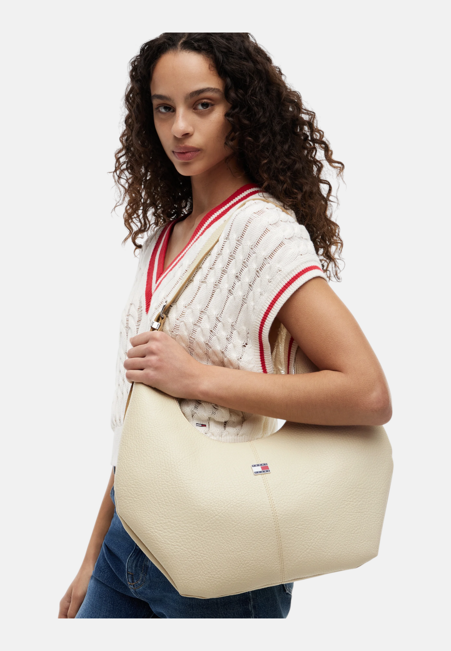 Borsa A Spalla Donna Tommy Jeans Hobo Tjw Slouchy City AW0AW18776