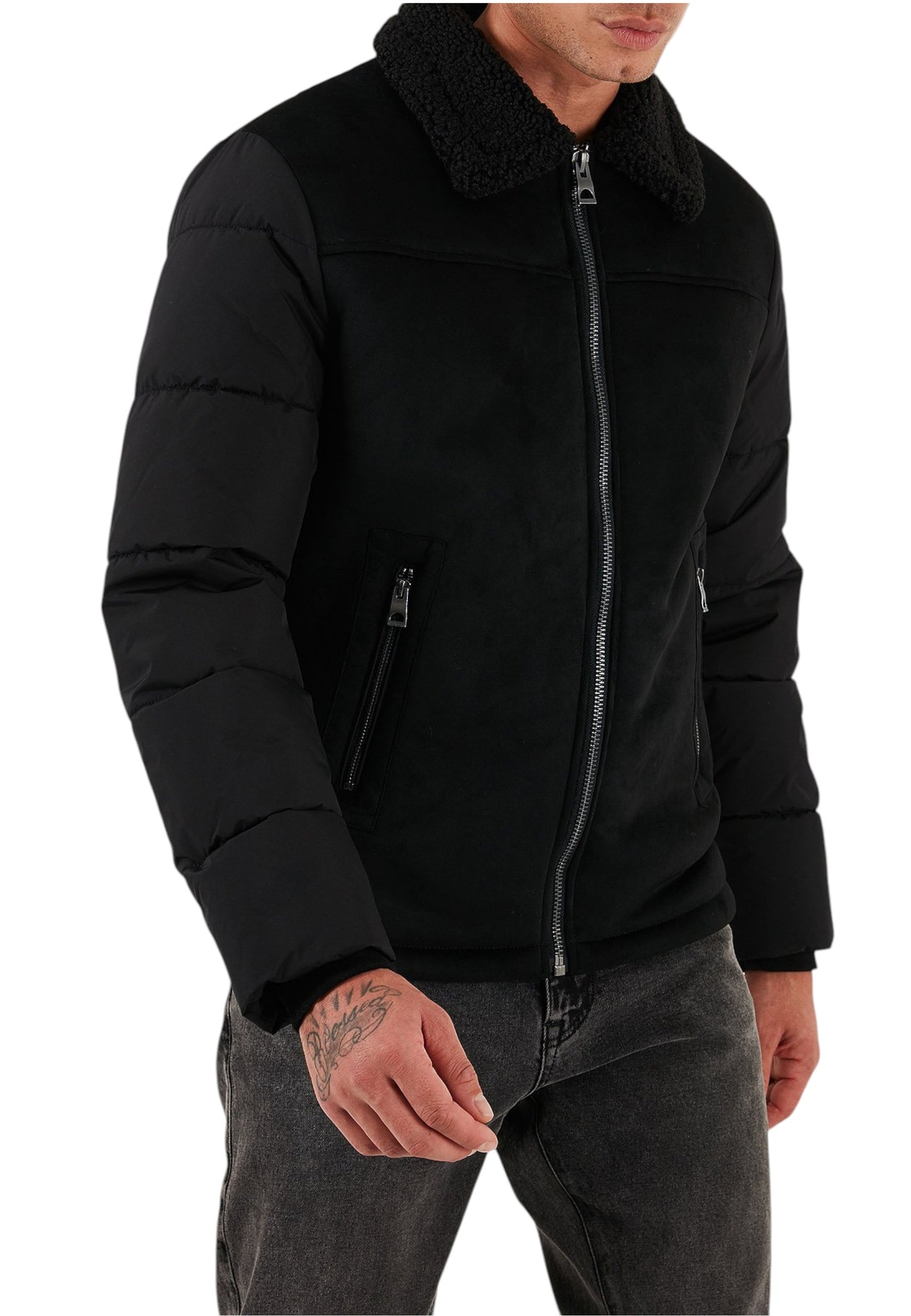 Piumino  Uomo Guess  Shearling Puffa M5BL79W2292