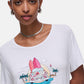 T-Shirt Manica Corta Donna Liu Jo Car Flower Eco Line VA6168JS360