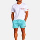 T-Shirt Manica Corta Uomo Mc2 Saint Barth Stampa/Ricamo Fronte E Retro Cote Azure Escape Portland PRL0002