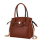 Borsa A Spalla Donna Save My Bag Shopping bag media, Doppi manici, Chiusura con zip, Tracolla a catena, Logo Save My Bag in metallo, Finitura effetto pelle, Dimensioni: 26 x 14.5 x 23 Cm Miss S62-MISS-M-PUB