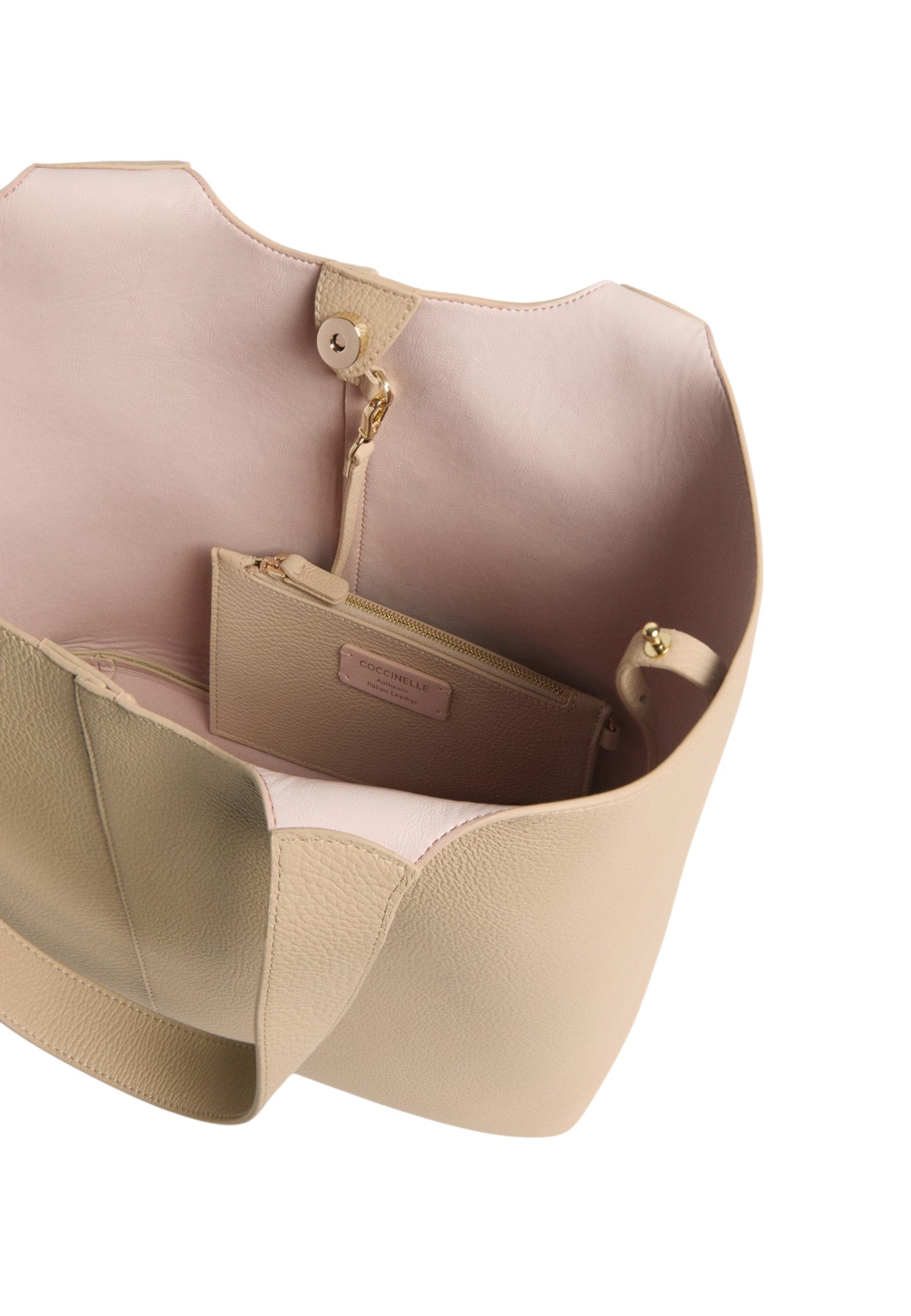 Borsa A Spalla Donna Coccinelle In Pelle Martellata Coccinelle C-Easy Large E1SHA110101