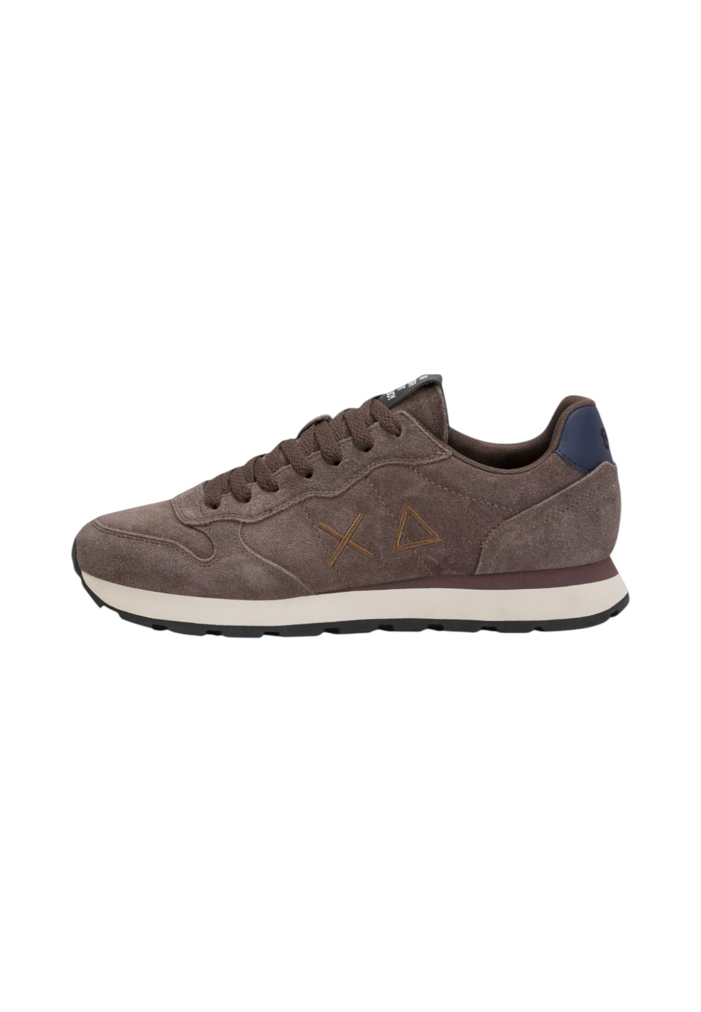 Sneakers Basse Uomo Sun68 Stile Running, Suede, Logo Ricamato Tom Suede Z46106