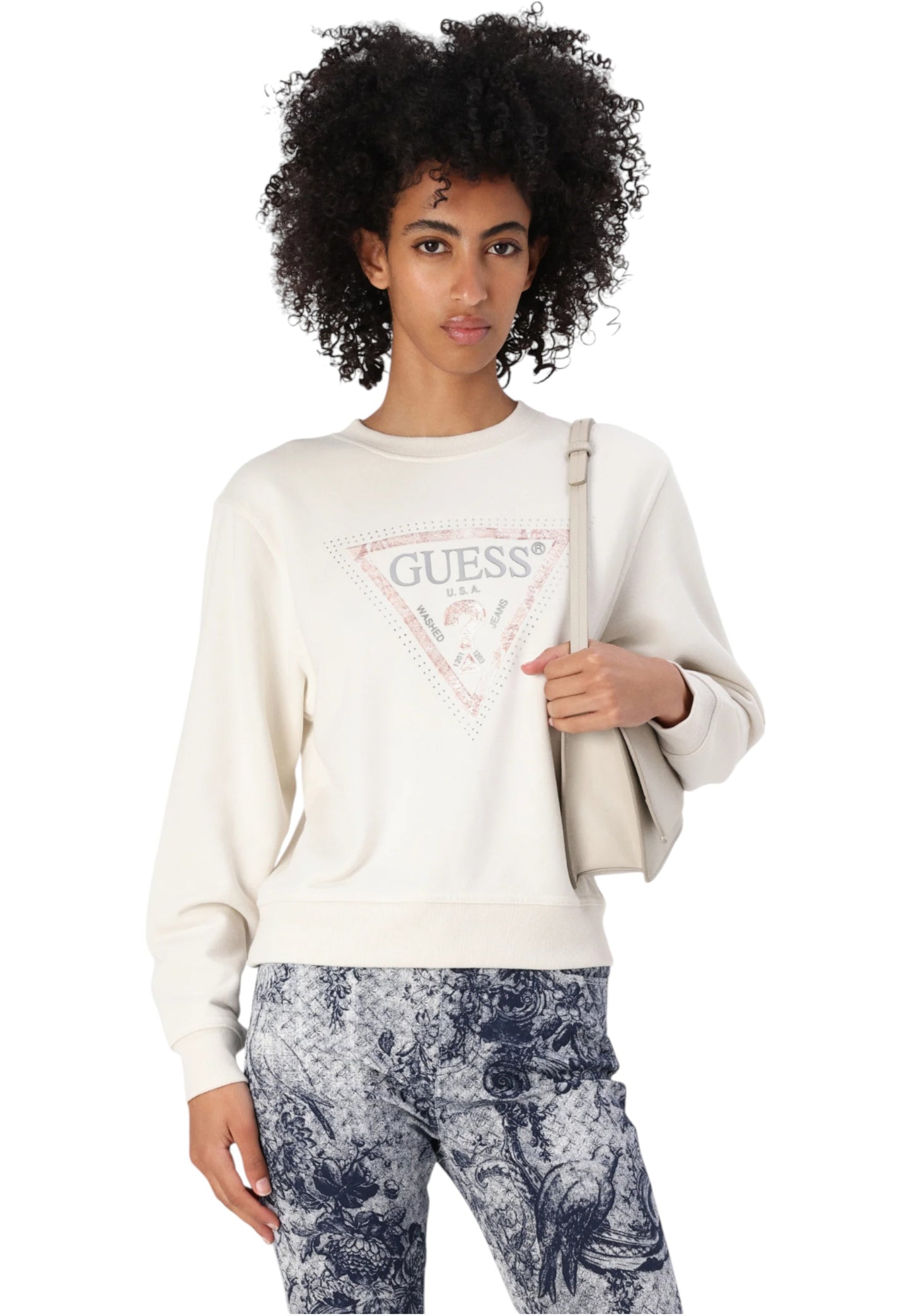 Felpa A Girocollo Donna Guess