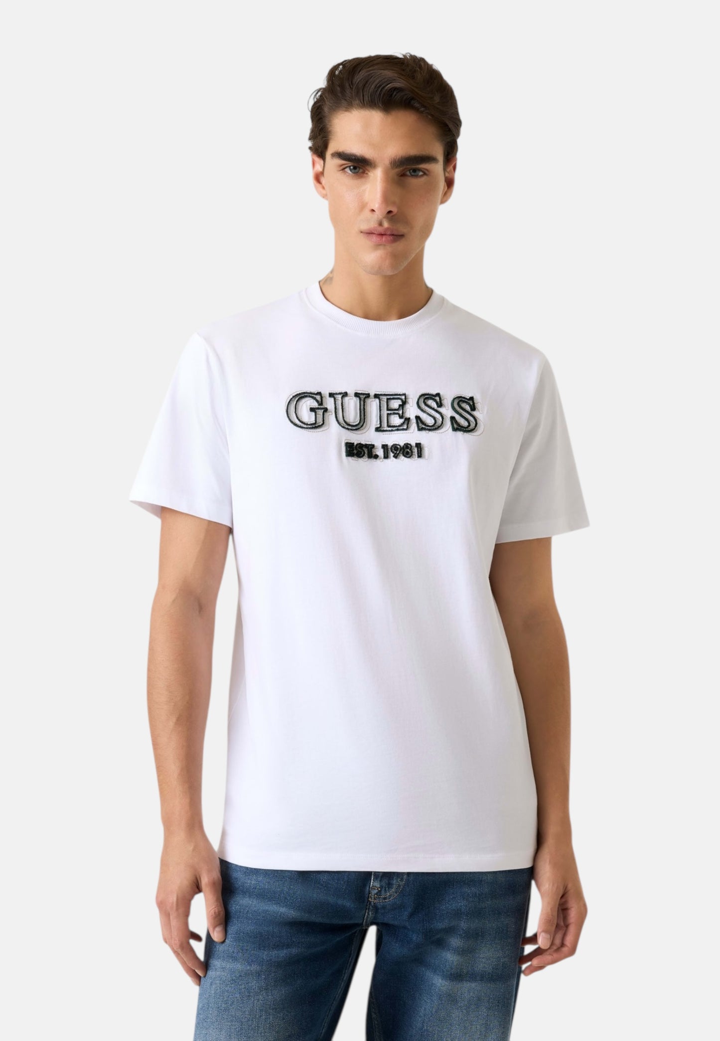 T-Shirt Manica Corta Uomo Guess  Embroidery Logo M6RI22K8FQ4