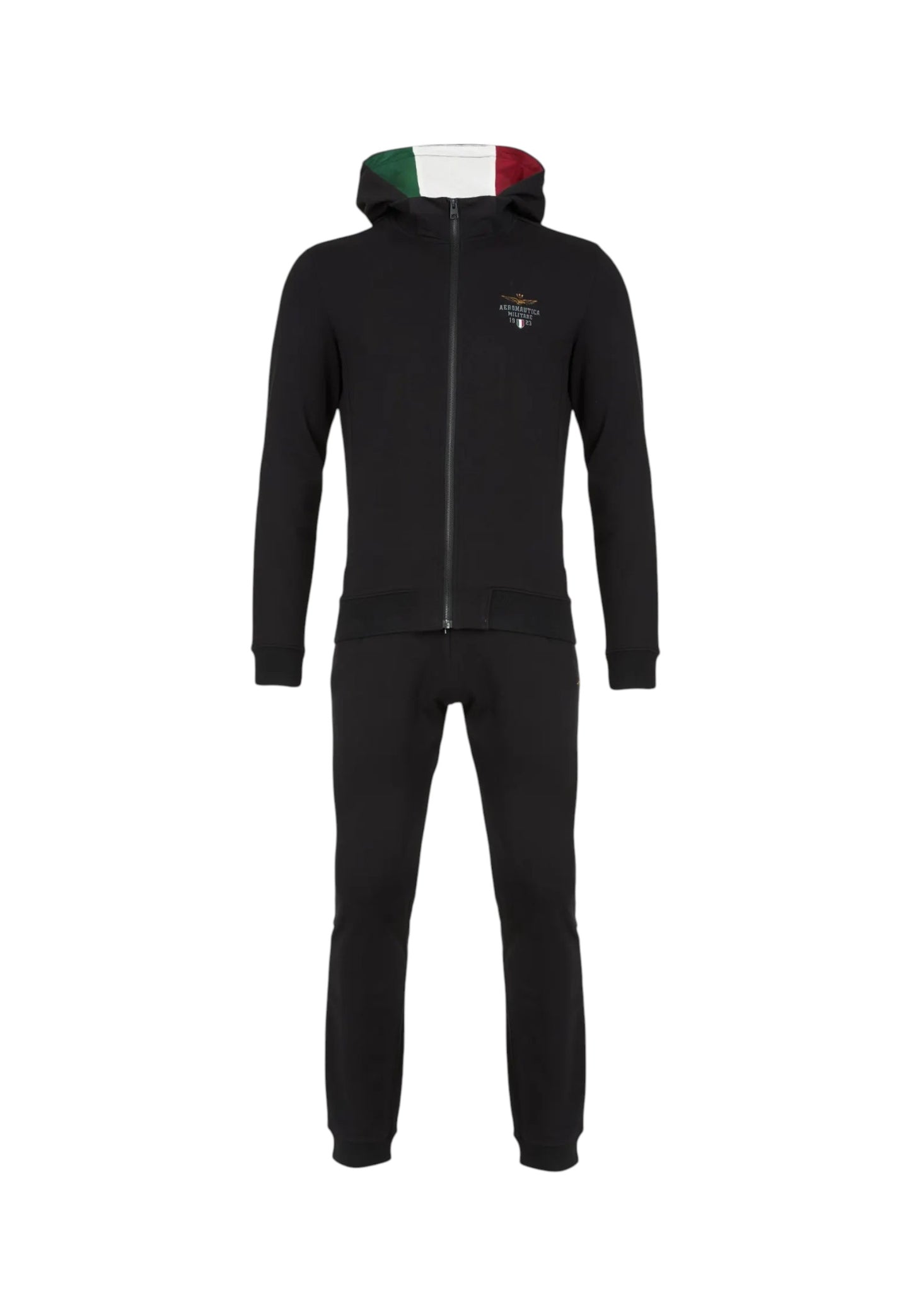 Tuta Completa Uomo Aeronautica Militare Felpa Con Zip E Cappuccio+Pantalone  261TF0108UF00674