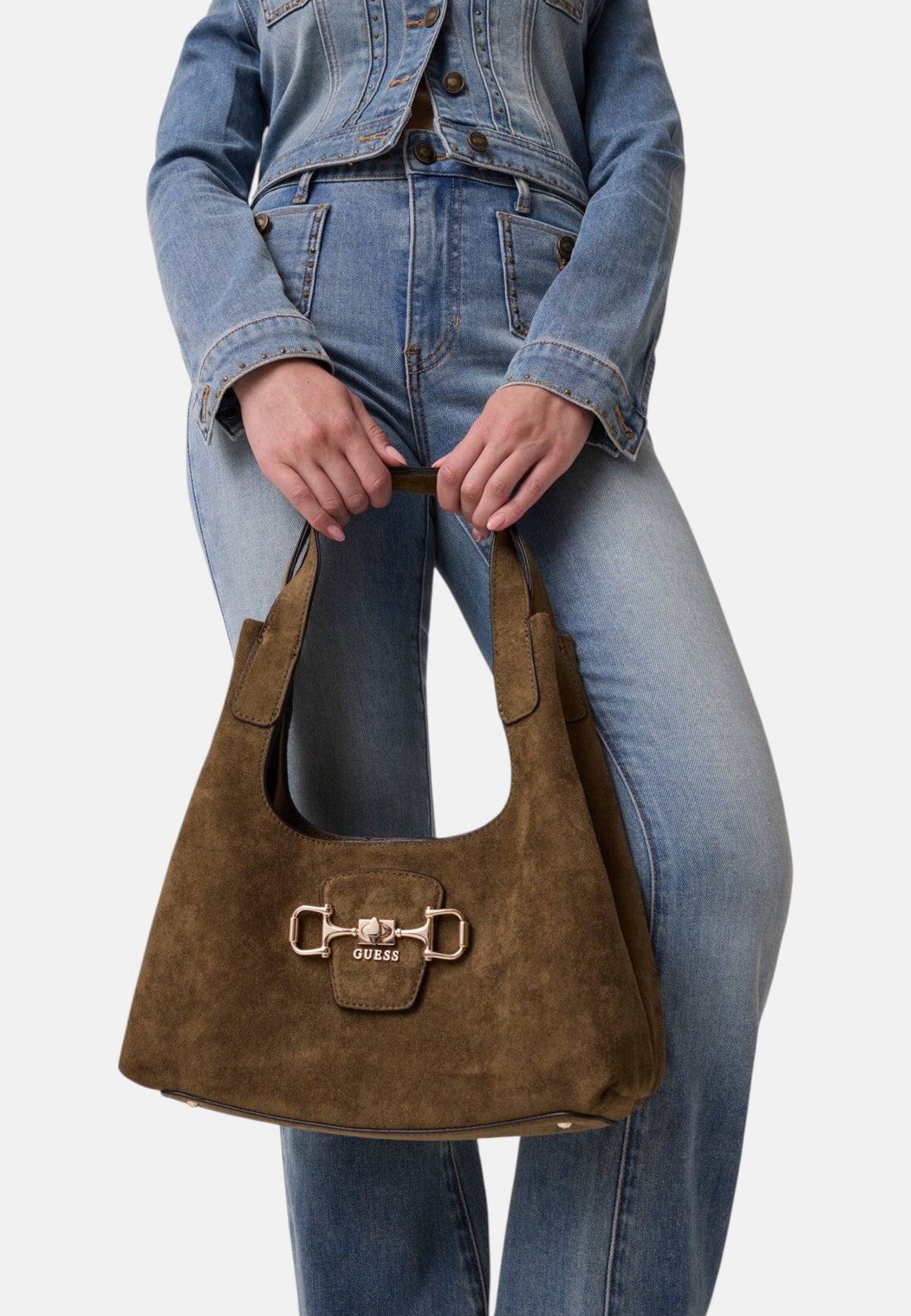 Borsa A Spalla Donna Guess Small Hobo Sunset HWSG2314010
