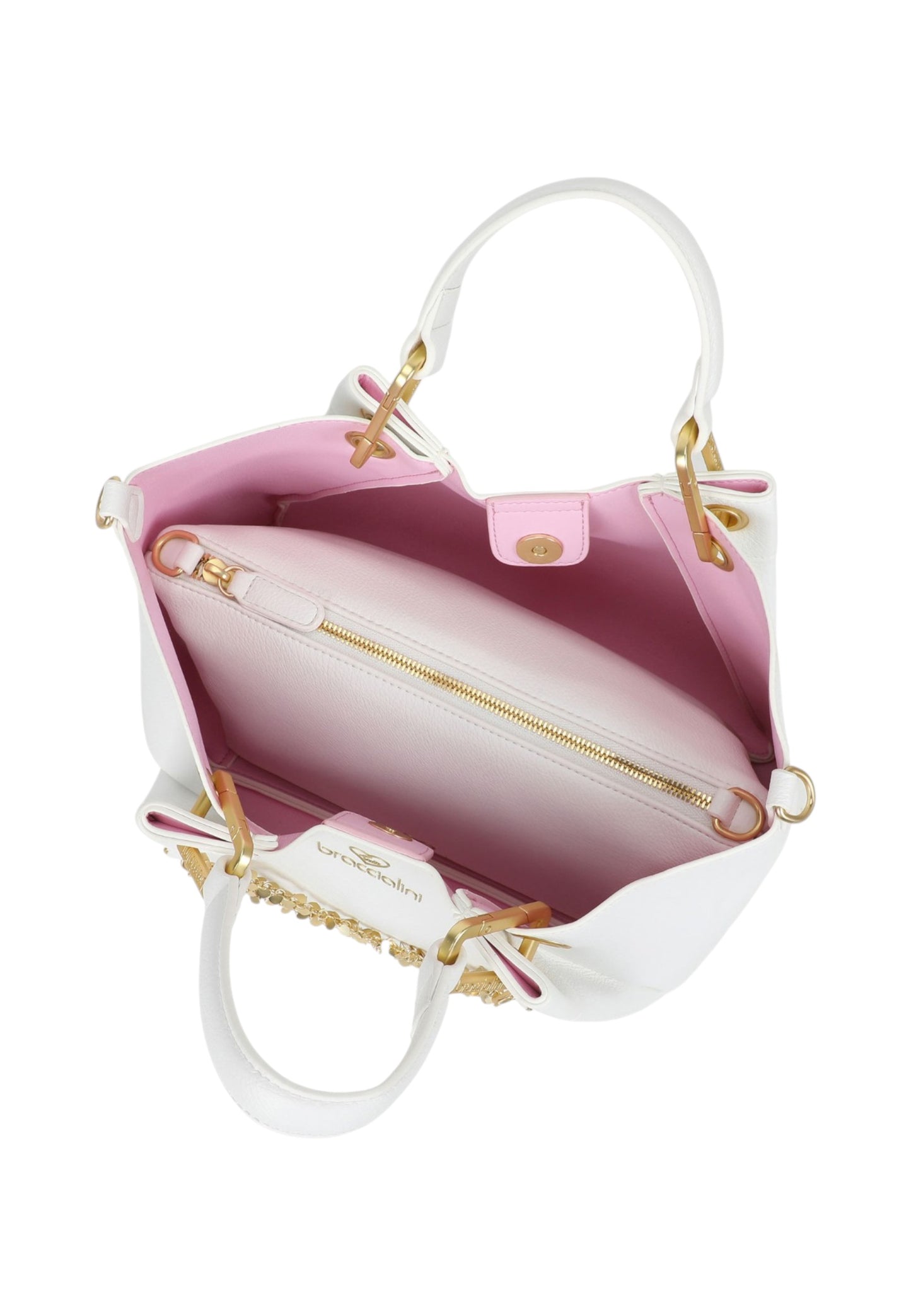 Borsa A Mano Donna Braccialini Medium Con Doppio Manico Con Tracolla Amy B18811YY