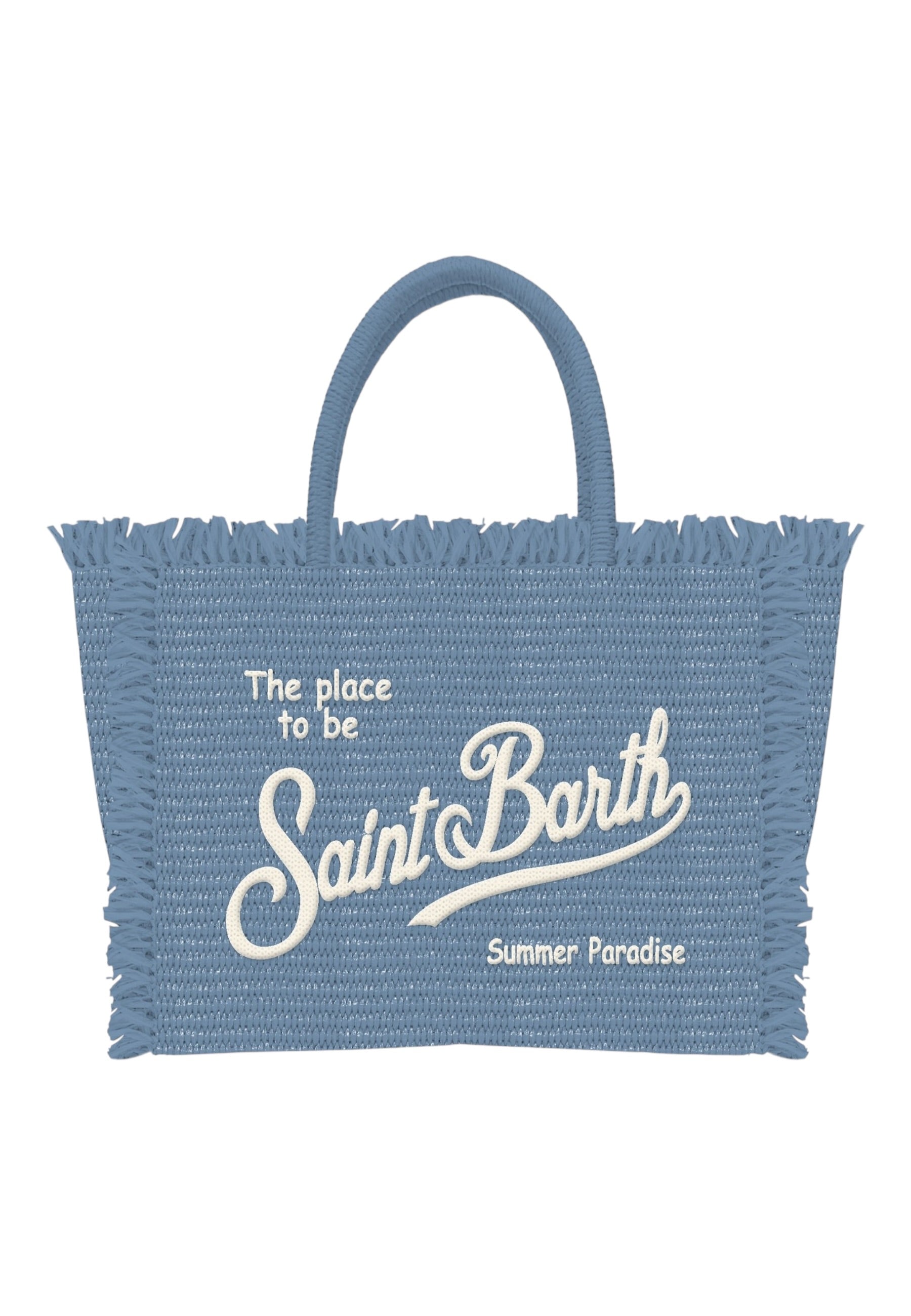 Borsa A Mano Donna Mc2 Saint Barth Denim Vanity Mini Straw N VAMI009