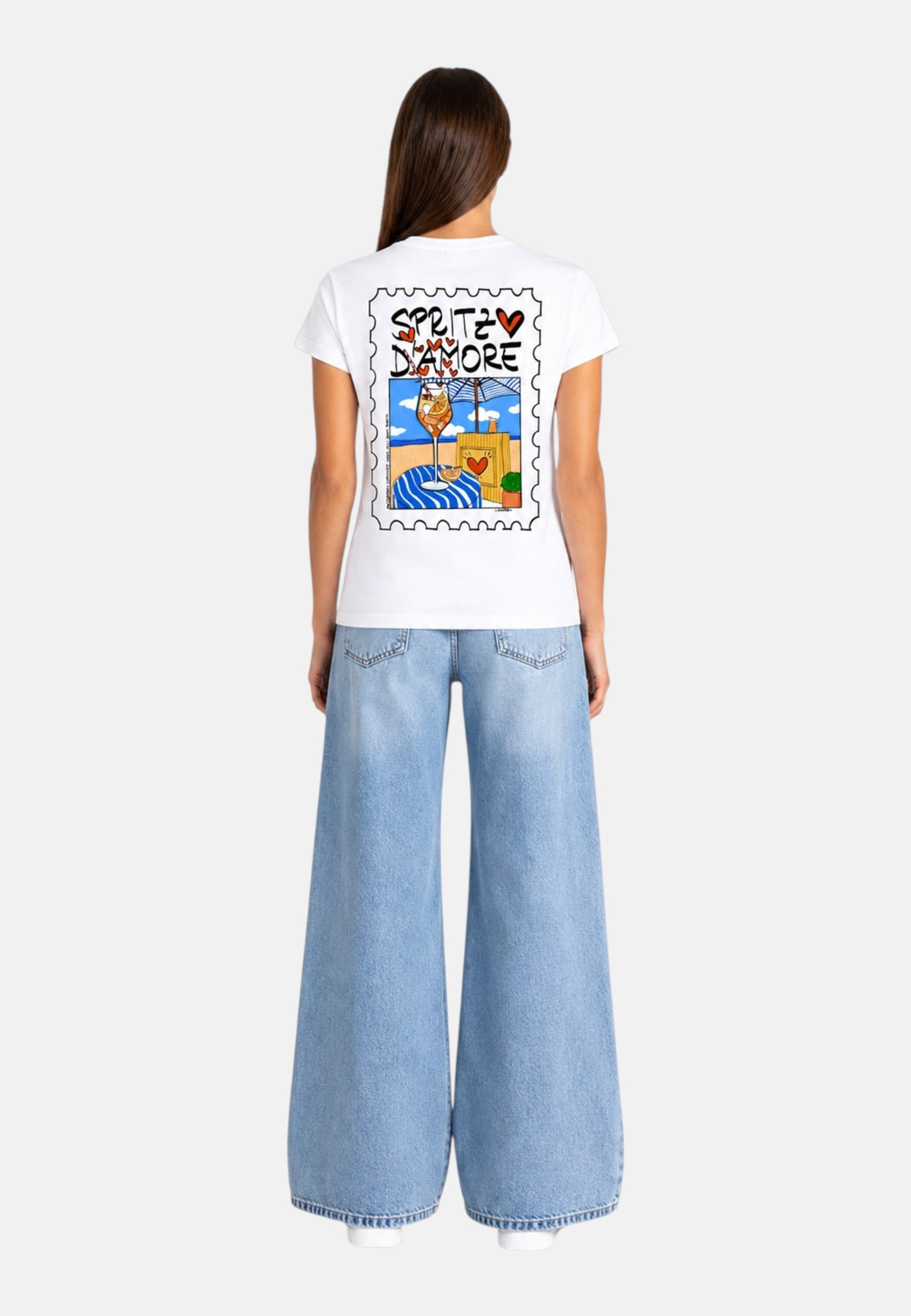 T-Shirt Manica Corta Donna Mc2 Saint Barth Spritz Amore Emilie EMI0001