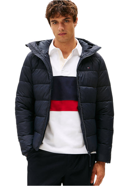 Piumino Corto Uomo Tommy Hilfiger Con Cappuccio Mid Weight MW0MW41983