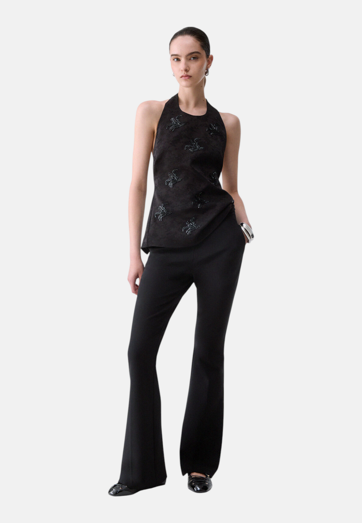 Pantaloni Flare Fit Donna Liu Jo Con Dettaglio  CF6276J3994
