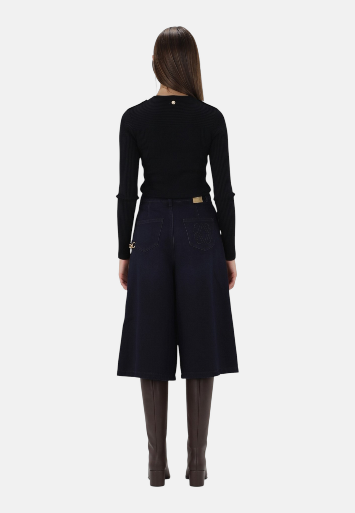 Maglione A Girocollo Donna Liu Jo Con Alamari  WF6226MS81R