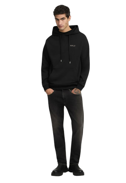 Felpa Con Cappuccio Uomo Replay Con Lettering Embroidery  M3189 .000.23802