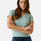 T-Shirt Manica Corta Donna Guess Slim Gj Mini America W4YI23J1314