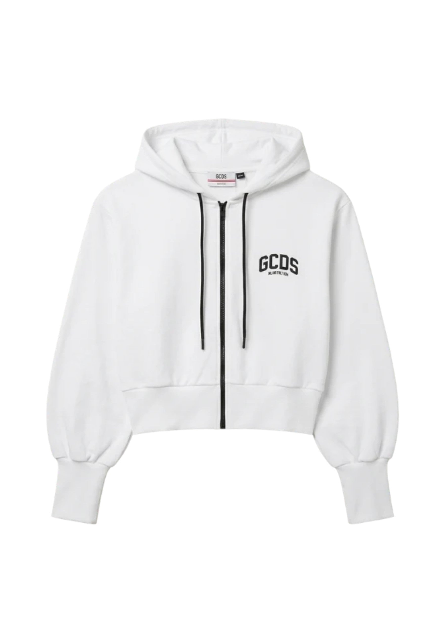 Felpa Con Zip Donna Gcds Relaxed Fit Logo Lounge C1WEQE122F004