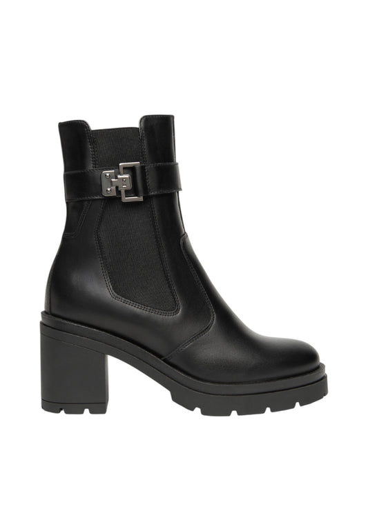 Stivaletti Chelsea Donna Nero Giardini Tacco 8 CM  I514790D