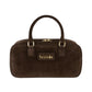 Borsa A Mano Donna Braccialini A Bauletto, Doppio con tracolla removibile e regolabile, Chiusura con zip, Due tasche interne, una con zip e una aperta, Finitura effetto camoscio, Dimensioni: 27.5 x 9.5 x 13 Cm Sara B19370PP