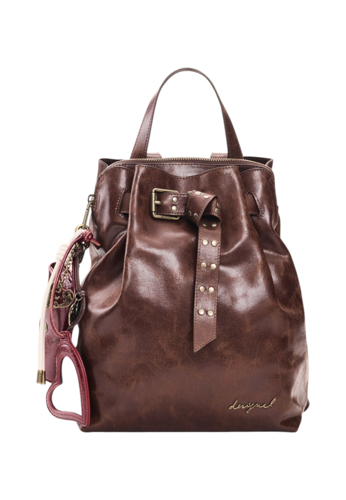 Zaino  Donna Desigual Piccolo, Effetto pelle, Con fibbia Galaxy Luena Mini Nf Choco 26WAKP12