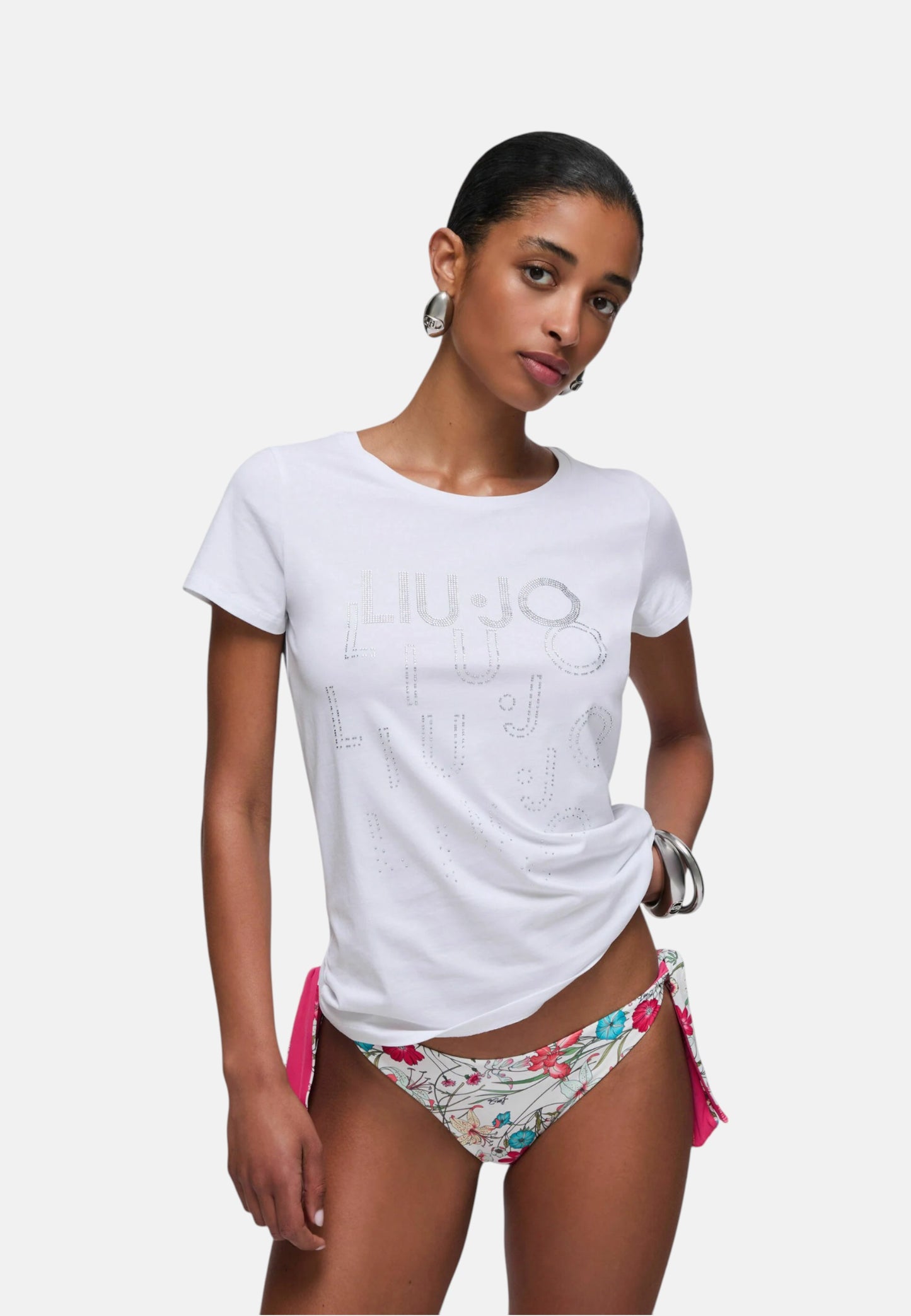 T-Shirt Manica Corta Donna Liu Jo Degrade Eco Line VA6171JS003
