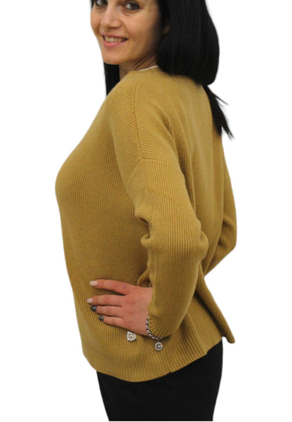 Maglione A Girocollo Donna White Wise Over Maglia Inglese  WW18162