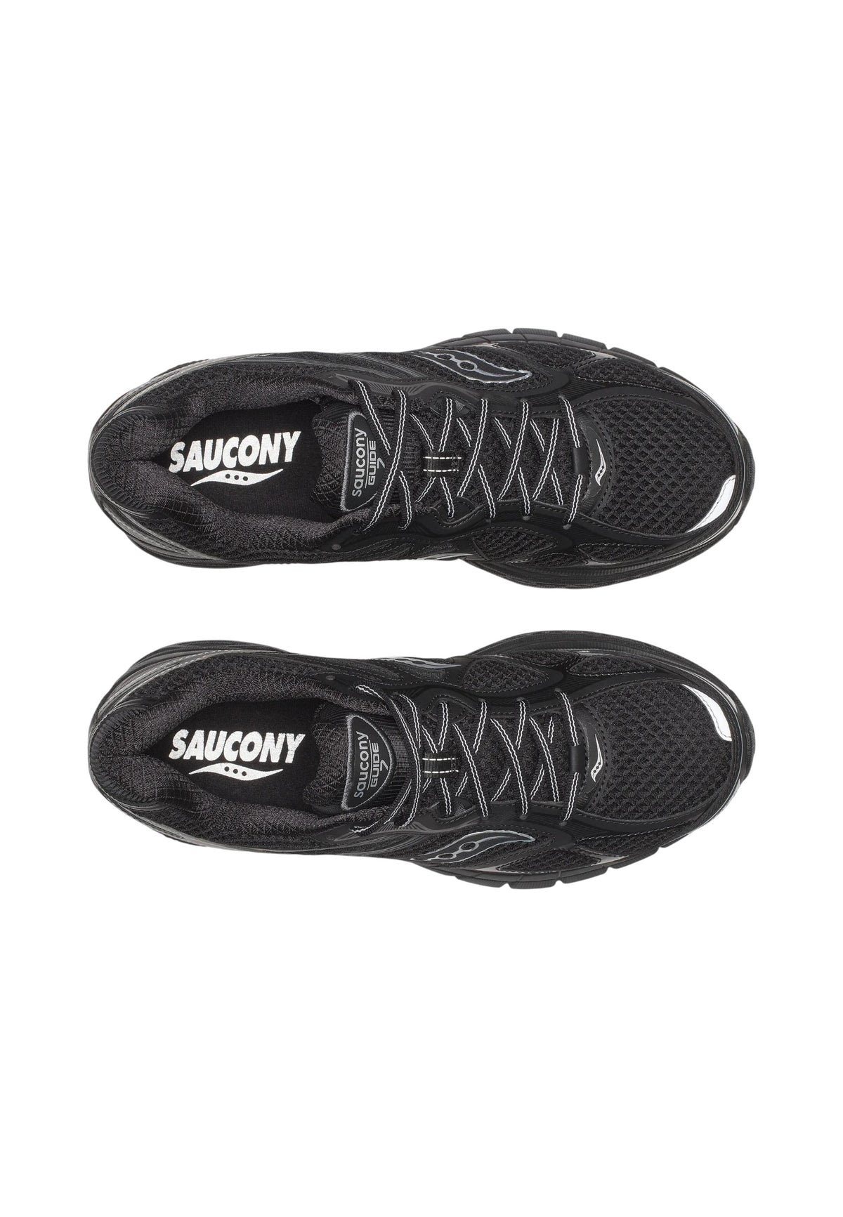 Sneakers Basse Uomo Saucony Chiusura con lacci, Tomaia in mesh traspirante, Tecnologia Power Grid, Dettagli riflettenti, Struttura leggera e ammortizzata Progrid Guide 7 S70936