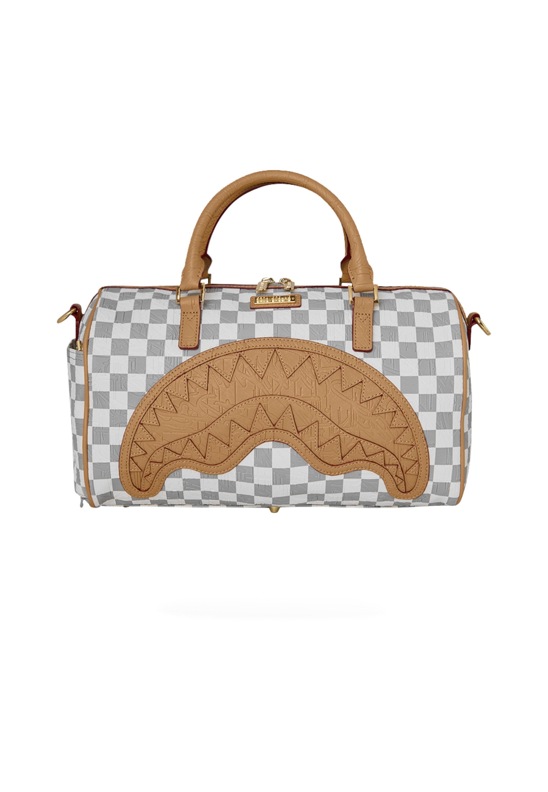 Borsoni  Unisex Sprayground  Embossed Cream Check 910D9398NSZ