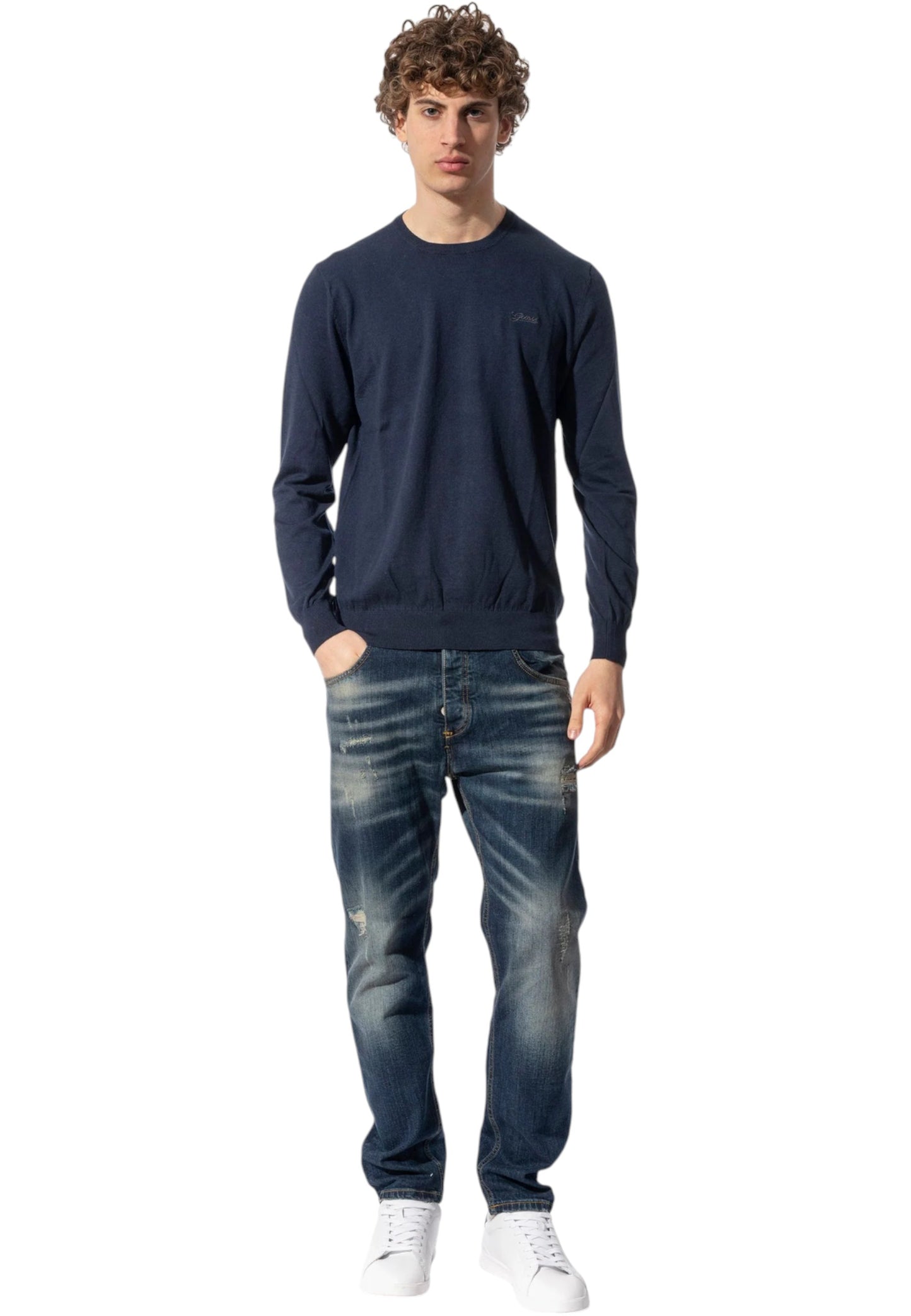 Maglia A Girocollo Uomo Guess