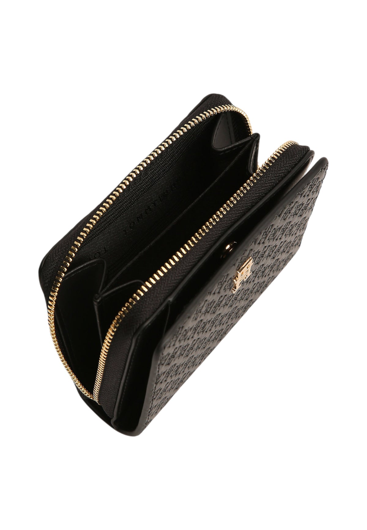 Portafoglio Con Portamonete Donna Tommy Hilfiger Med Za W/Flap Mono Th Icon AW0AW18474