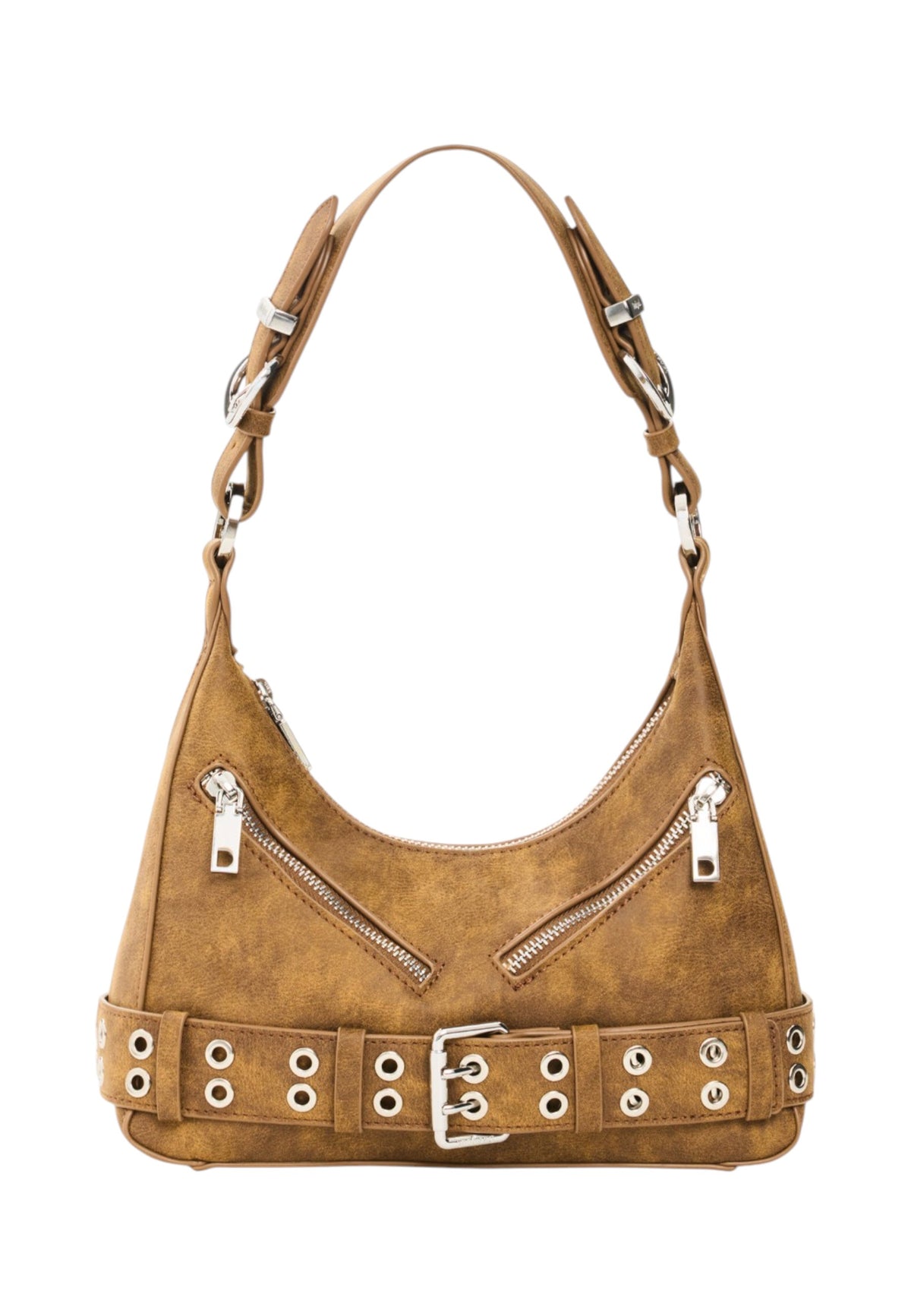 Borsa A Spalla Donna Desigual Piccolo, Effetto pelle, Con patta Valentine Camel Heaven 26WAXP68