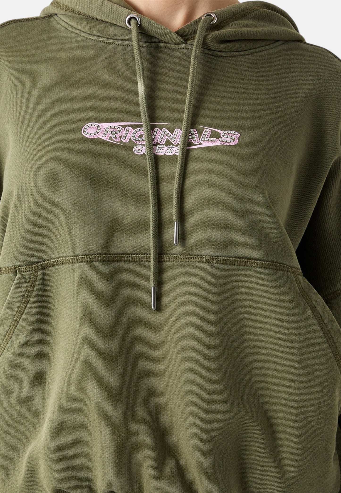 Felpa Con Cappuccio Donna Guess  Go Bubble Hem W6RQ27K68I4