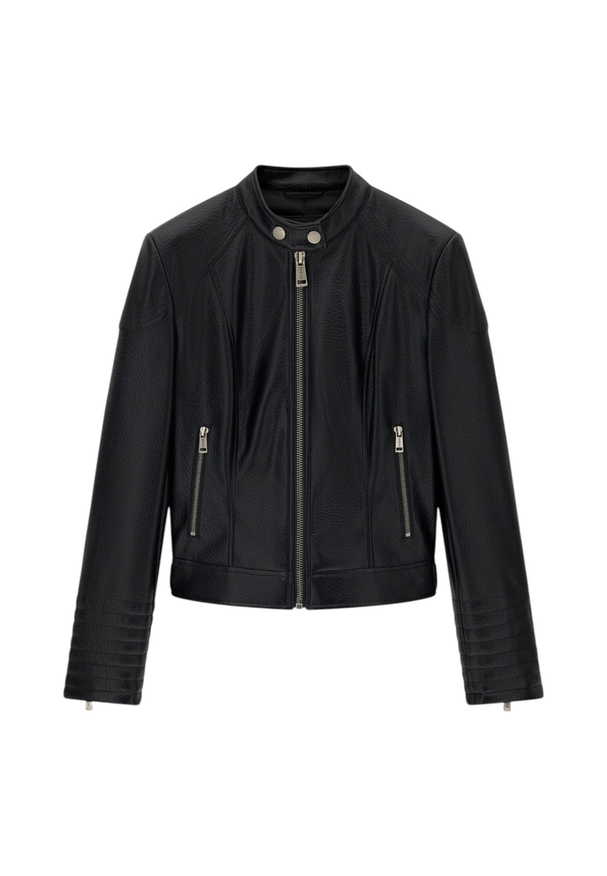Giacca In Pelle Sintetica Donna Guess Stile biker Marlene Caribou W6YL25W2914