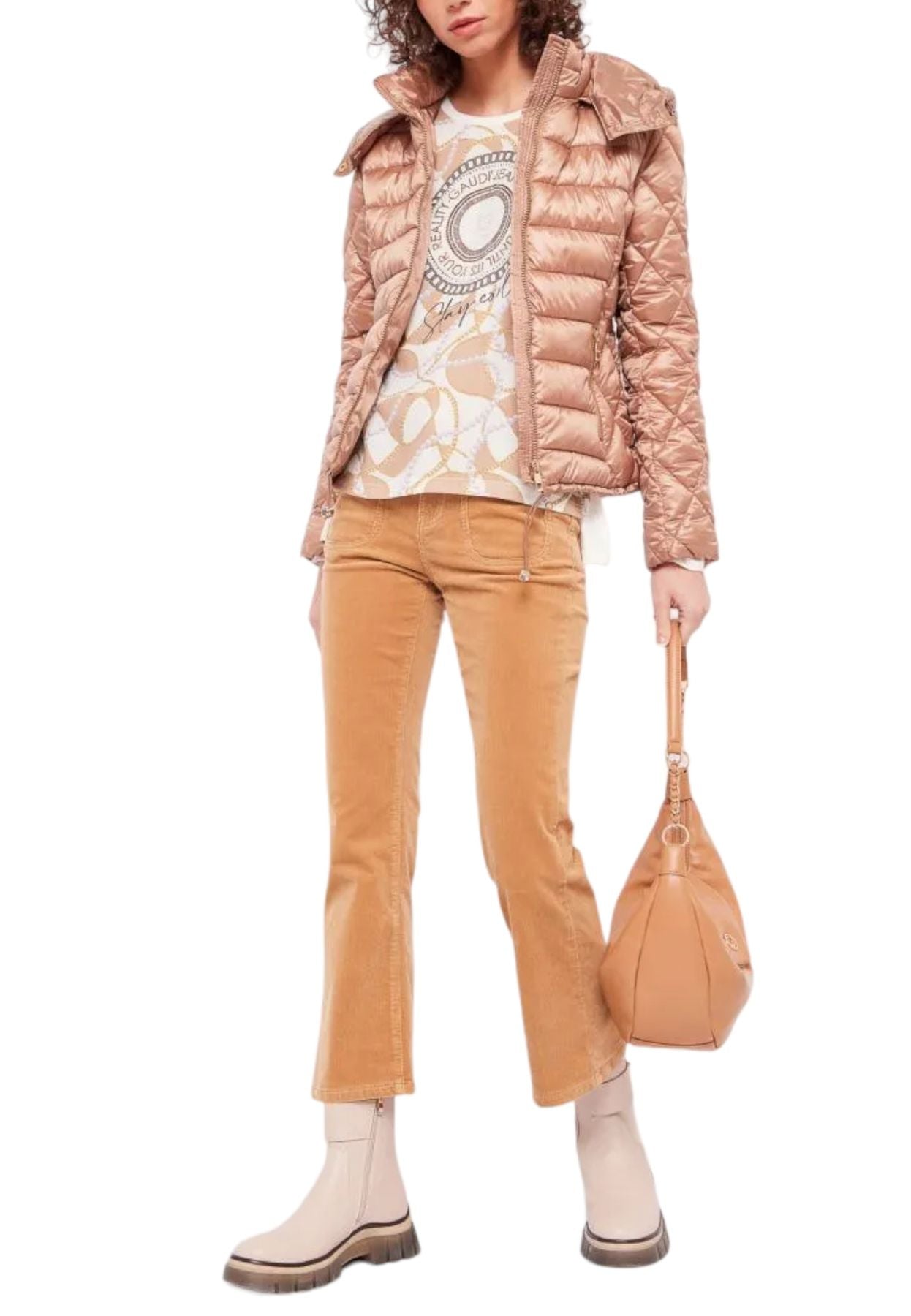 Piumino Corto Donna Gaudi Con Cappuccio  321BD35007