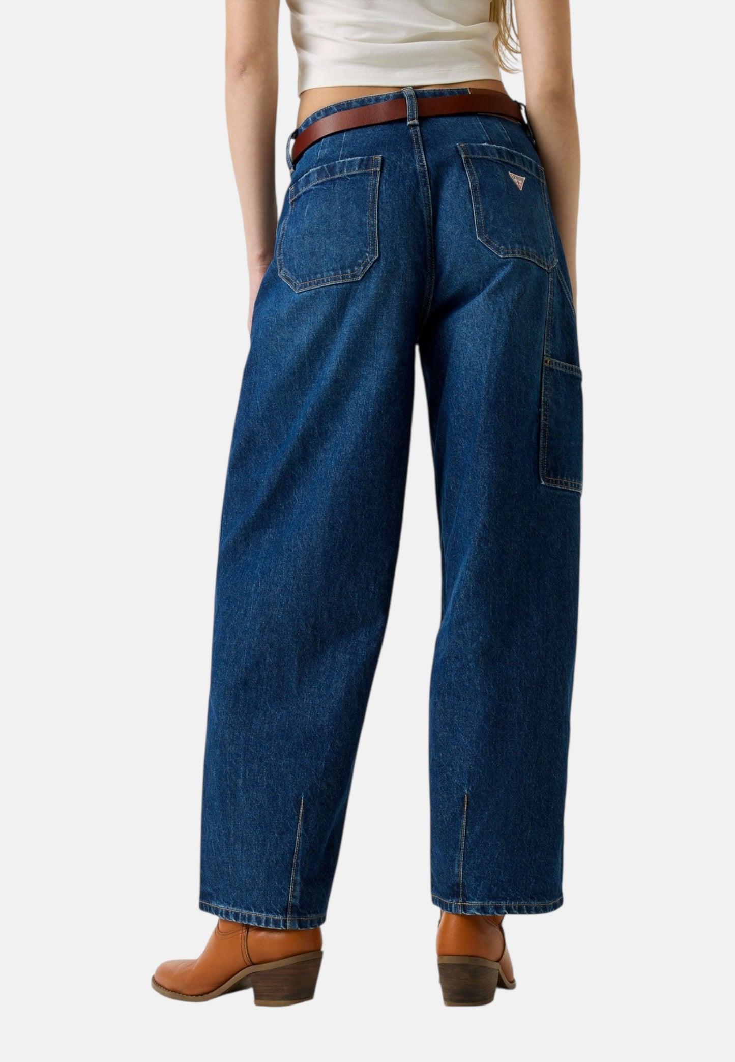Jeans Barrel Leg Donna Guess Vein Dark Used Gj Barrel Carpenter W6RA2MD6337
