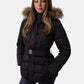 Piumino Corto Donna Guess Con Cappuccio, Vera piuma New Marina W6BL38W4087