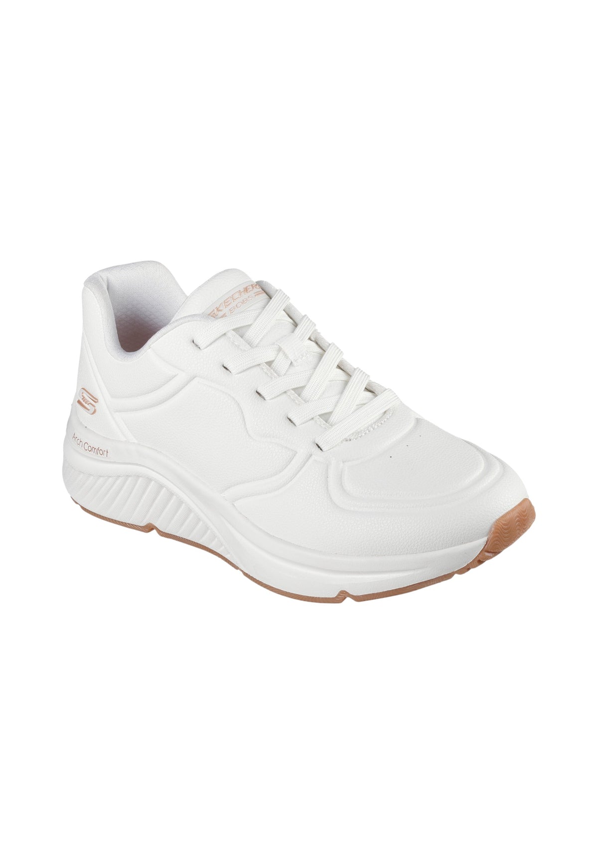 Sneakers Basse Donna Skechers Memory Foam, Arch Comfort, Lacci Elasticizzati Bobs Arch Comfort B Sweet - A Bind 117560