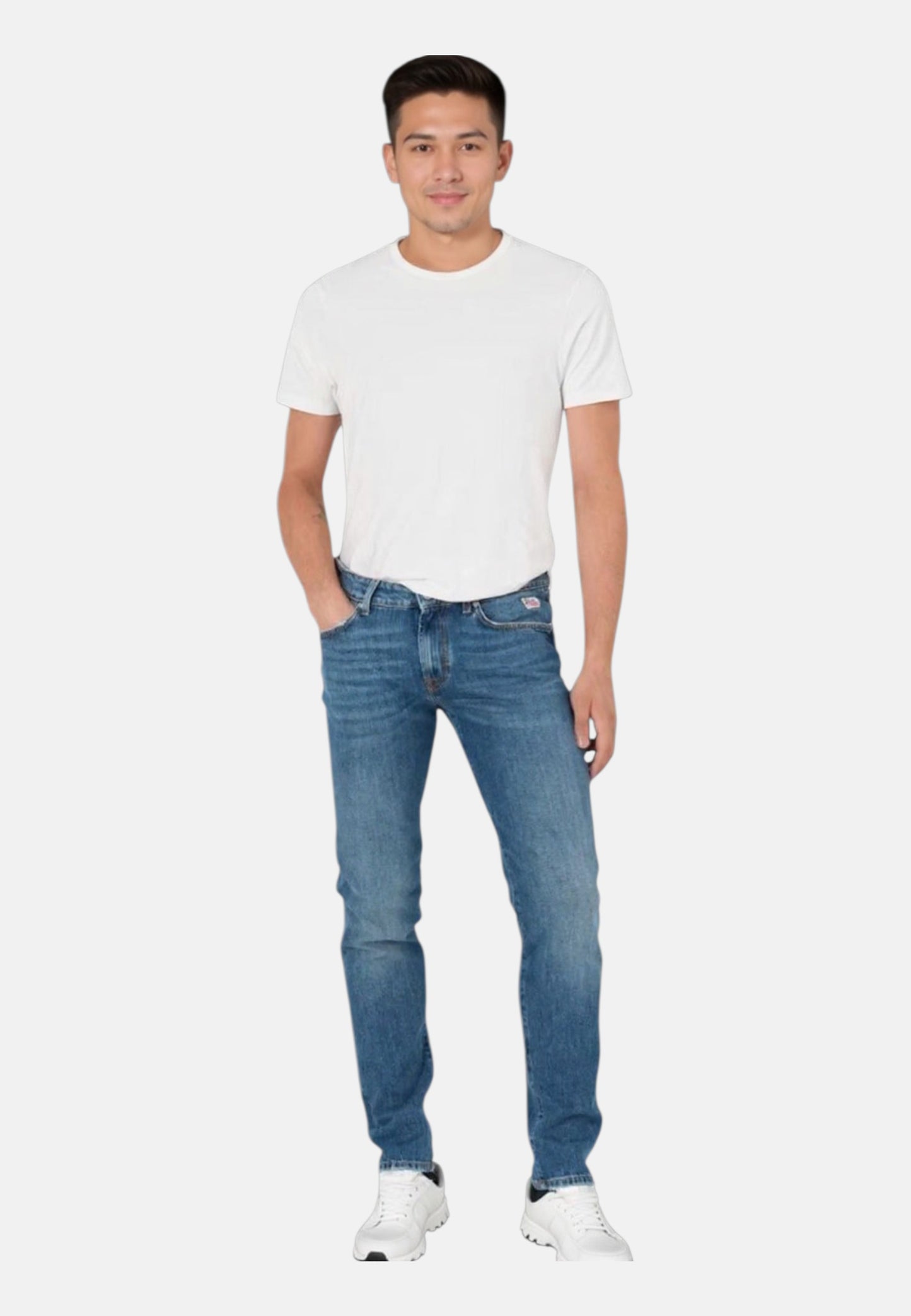 Jeans Slim Fit Uomo Roy Roger's In Denim Elasticizzato 517 Paul RRU075D598A048